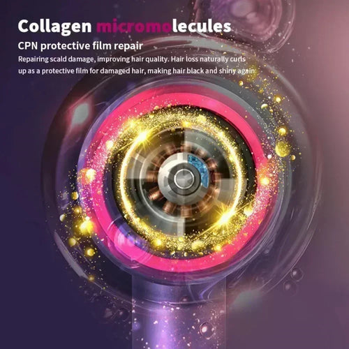 5 in 1 Professional Hair Dryer, with Hot and Cold Air Functionality - Lightweight and Thermostatic Styling Tool for Smooth Hair